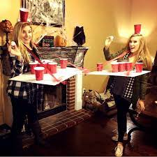 Diy Beer Pong Table Costume Beerpong Diycostume Funtimes Halloweencostume Beer Pong Costume Halloween Costumes Beer Pong