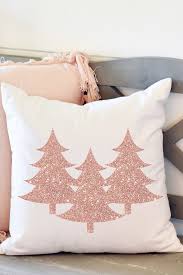 Pink Christmas Tree Pillow Cover 20x20 Shabby Chic Christmas Etsy In 2020 Chic Christmas Decor Christmas Tree Pillow Shabby Chic Christmas Tree