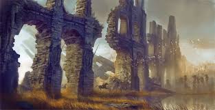 Goblin Punch New Biome Brimstone Waste Fantasy Landscape Concept Art Environment Concept Art