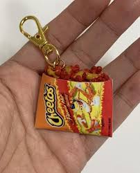 Resin Crafts Discover Hot Cheetos With Nacho Cheese Keychain Mini Charm Cute Keychain Cool Keychains