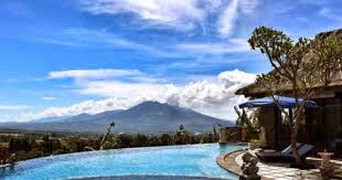 Puri Bali Stania Puncak Bogor Villa Di Puncak Kolam Renang Indonesia Halaman