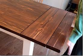 I found this idea a bit different than others. Diy Farmhouse Table With Extension Leaves With Plans Sweet Tooth Sweet Life