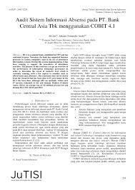 Af 1.3 batasan masalah batasan masalah dalam penelitian ini adalah : Pdf Audit Sistem Informasi Absensi Pada Pt Bank Central Asia Tbk Menggunakan Cobit 4 1