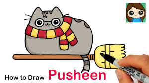 How To Draw Pusheen Harry Potter Easy Youtube