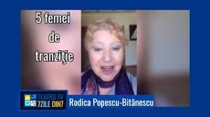 Bir rumen aktör veya aktris ile ilgili bu madde bir olduğunu saplama. Ramanem Impreuna Rodica Popescu BitÄƒnescu 5 Femei De TranziÅ£ie Youtube