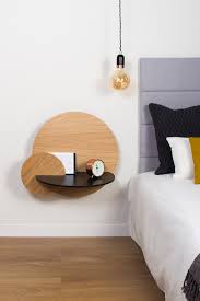Round Bedside Table With Concealed Storage Alba L Round By Woodendot Bedside Table Contemporary Bedside Table Round Round Bedside