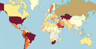 Change the statistic shown and the map's color scheme. Covid Maps Ecml Covid