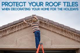 How to anchor inflatable decorations on roof. Protect Your Roof Tiles When Decorating Your Home For The Holidays