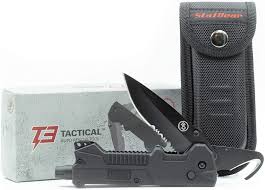 It's easy to get into just about any car without a key. Amazon Com Statgear T3 Tactical Auto Rescue Tool Knife Seatbelt Cutter Spring Loaded Window Punch Light Sheath Included Sports Outdoors