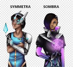 Overwatch Sombra Fan art, Overwatch Sombra, purple, fictional Character,  action Figure png | PNGWing