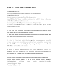 Maybe you would like to learn more about one of these? Bacaan Do A Penutup Untuk Acara Formal Resmi