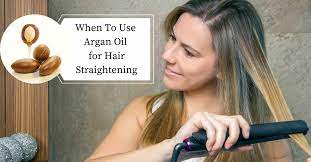 Before straightening you can also use a heat protector on your beard. How Argan Oil Can Protect Your Straightened Hair