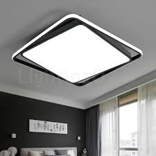 If your new light fixture doesn't match your old mount type, you'll have to remove the bracket from the junction box and change the screws. Modern Exquisite Black White Square Flush Mount Ceiling Lamp Living Room Bedroom Study Room Lightingo Co Uk