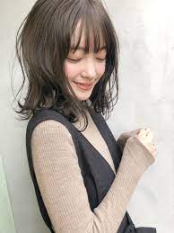 ミディアム 大人かわいい デート ヘアアレンジ whyte 中島 潮里 whyte 442445 hair デート ヘアアレンジ ヘアスタイリング 黒髪パーマ