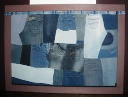 Tete De Lit En Patchwork De Jean Recycles Vetements Vintage Jeans Des Vetements