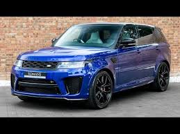 The range rover sport is available with a wide range of powertrain options; 2018 Range Rover Sport Svr Estoril Blue Walkaround Interior High Quality Youtube