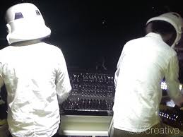 Daft punk's identity isn't a total enigma. The Kitchen Sink Daft Punk Grammy Rehersal Photos Thomas