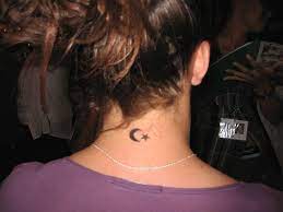 Moon And Star Tattoos Designs And Ideas Star Tattoos Neck Tattoo Moon And Star Tattoo