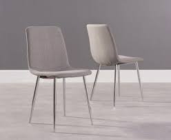Helsinki Grey Fabric And Chrome Dining Chair Dining Chairs Fabric Dining Chairs Oak Dining Furniture