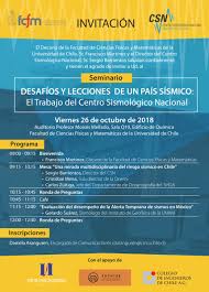 Sismo de 6,6 afectó parte del norte de chile. Csn Sismologia Uch V Twitter Invitamos A Todos Los Interesados A Asistir Al Primer Seminario Desafios Y Lecciones De Un Pais Sismico El Trabajo Del Csn A Realizarse Este Viernes 26