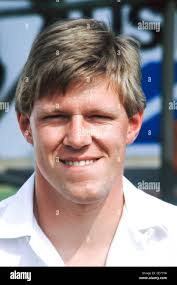 A young Nigel Spink. Aston Villa's goalkeeper in the 1980s Stock Photo