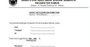 Download contoh surat kematian dari kelurahan desa 2019. Contoh Surat Jalan Kematian Contoh Surat