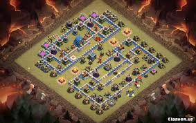 Dive in asap to copy these awesome anti 3 stars town hall 9 base layouts. Town Hall 12 Th12 War Base Anti 3 Star V36 With Link 8 2019 War Base Clash Of Clans Clasher Us