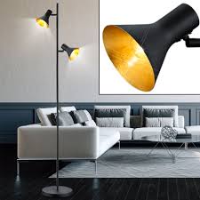 Reality Leuchten R40162002 Stehleuchte Gold Metall Schwarz