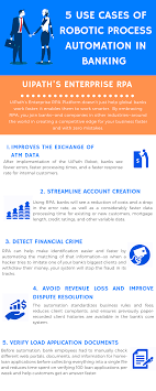 5 Use Cases For Robotic Process Automation In Banking Uipath Enterprise Rpa Technology Use Case Business Rules Banking