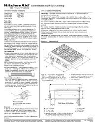 kitchenaid cooktop kgcu407v user manual