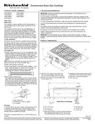 kitchenaid cooktop kgcu407v user's