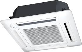 Klimatyzator kasetonowy zawsze zakończony jest otwieralnym panelem maskującym, który pełni teżą funkcje dekoracyjne. Klimatyzator Kasetonowy Fuji Electric Lvlb Rcg14lvlb Rog14lall Sklep Otoklim Pl