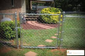 Comparison of chain link fence, per foot costs, installation and materials with gate and privacy options. Chain Link Fence Workshop