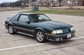 1991 Mustang Gt 50 5spd Emerald Green Found This On Craigslist Love This Color Has Off Road Hpipeflows Masters J Fox Body Mustang Mustang Gt Green Mustang