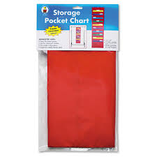 dellosa publishing storage pocket chart with 10 13 1 2 x 7