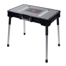 Husky 1 8 Ft X 3 Ft Portable Jobsite Workbench 225047 The Home Depot Portable Workbench Portable Work Table Workbench