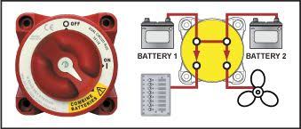 Consultez un professionnel de l'électricité marine pour installer le câblage operation turn all appliances off before turning the battery switch to off. Blue Sea Systems Dual Circuit Battery Switch Blue Sea Systems