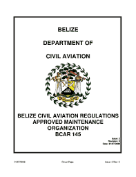 The maldivian aviation safety programme is an integrated set of regulations and activities aimed at improving safety. Fillable Online Belize Civil Aviation Regulations Bcars Belize Department Of Fax Email Print Pdffiller