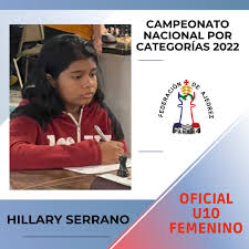 𝗖𝗮𝗺𝗽𝗲𝗼𝗻𝗮𝘁𝗼 𝗡𝗮𝗰𝗶𝗼𝗻𝗮𝗹 𝗽𝗼𝗿 𝗖𝗮𝘁𝗲𝗴𝗼𝗿𝗶𝗮𝘀 𝟮𝟬𝟮𝟮  ♟ Luego de duras batallas en el tablero, les presentamos los Jugadores  Oficiales de Panamá 2022-2023 🇵🇦 𝗖𝗮𝘁𝗲𝗴𝗼𝗿𝗶𝗮 𝗨𝟭𝟬  𝗙𝗲𝗺𝗲𝗻𝗶𝗻𝗼 Hillary Serrano (Club ...