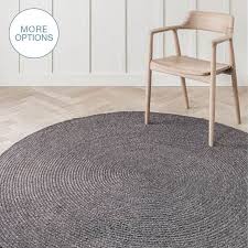 Fabric sewing, quilting & knitting. Hand Crafted Cable Knit Modern Round Hand Braided Woven Wool Rug Dark Grey By Hammers And Heels Custommade Com