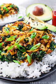 Add your tofu to a large mixing bowl. Shredded Curry Tofu With Spinach Veggie Lexi