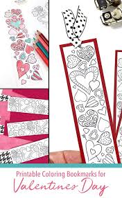 Check out our great selection of hearts coloring pages for kids. Sweet Valentine Heart Bookmarks To Print And Color Carla Schauer Designs