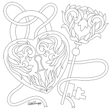 To share more of my love, i've hand drawn another treat for you! Adult Coloring Pages
