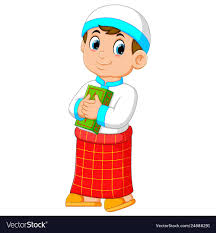 Murottal juz 30 metode ummi mudah dihafal juz amma. Illustration Of The Boy With The Red Sarong Is Holding Al Quran Download A Free Preview Or High Quality Adobe Illustrator Ai Eps Pdf And Kartun Animasi Anak