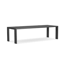 Patio furniture often comes in sets, so if you want a cohesive look, opt to buy a patio sofa, armchairs and coffee table at the same time. Larnaca Metal 108 Outdoor Dining Table Williams Sonoma