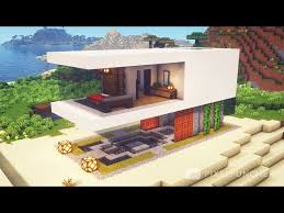 A modern house with three levels arrangement is straightly delivered in this design. Simple Modern House Minecraft Map