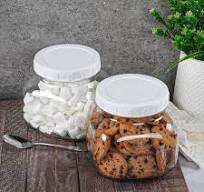 2 Pack 79 oz Syntic Glass Food Storage Jars with Polypropylene Lids, Glass  Storage Jar for Kitchen Clear