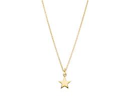 Product code:031296 14k yellow gold, enamel weight 2.9gr. Strawberry Cream Ladies Star Necklace Sterling Silver Gold Plated