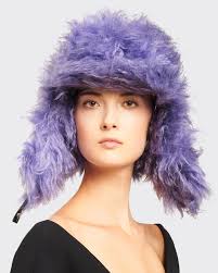 Iris Cap Purple Prada Hat Prada Beanie Purple 2025
