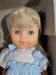 VTG VINTAGE Gotz Play Doll Edith Battery Operated Walking Singing Dolly W  Records Vinyl Brunette Girl Toy German Musical New NIB New in Box